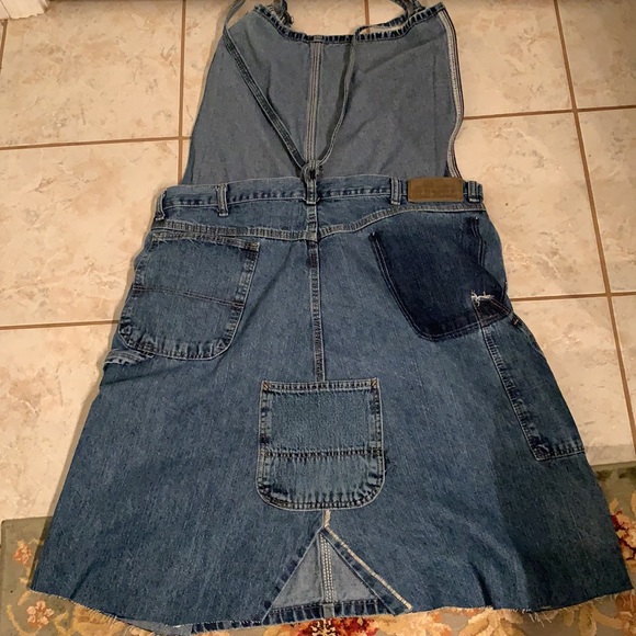 Denim feed sack bib skirt - Picture 5 of 5